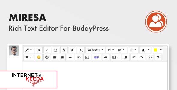 14965-Miresa v1.0 - WordPress Rich Text Editor For BuddyPress