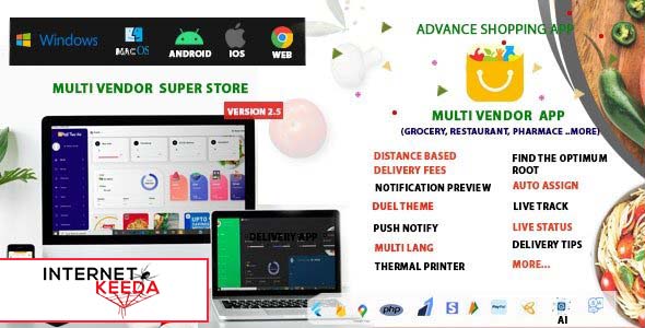15151-Multi-Vendor v2.5 - Food, Grocery, Pharmacy & Courier Delivery App - Flutter