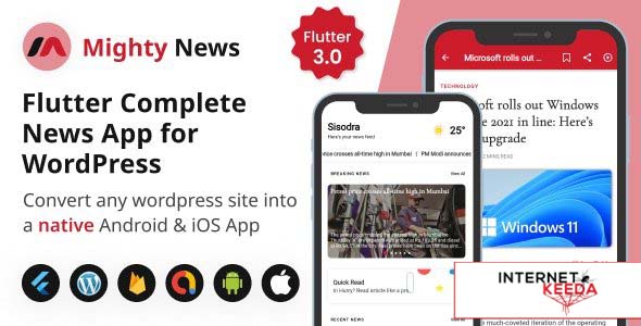 18656-MightyNews v3.2.0 - Flutter News App with Wordpress backend