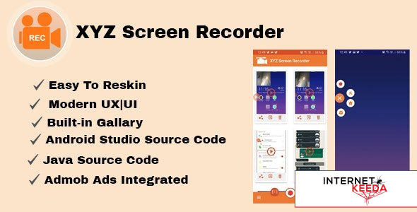 16280-XYZ Screen Recorder v1.0 - Native Android App - Admob Ads