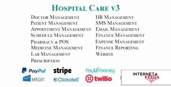 16289-Hospital Care - Hospital Management System + Patient App - 7 August 2022