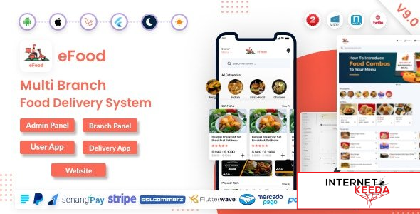 17013-eFood v9.1 - Food Delivery App with Laravel Admin Panel + Delivery Man App - 