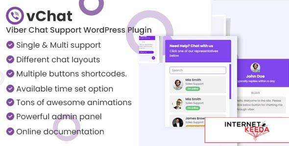 16435-vChat v1.0 - Viber Chat Support WordPress Plugin