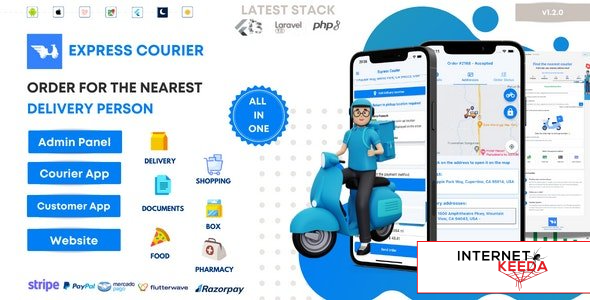 16528-Express Courier Company and Delivery Man on Demand with Customer & Courier App, Web and Admin 