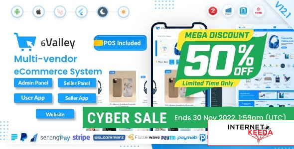 16536-6valley Multi-Vendor E-commerce v12.1 - Complete eCommerce Mobile App, Web, Seller and Admin P