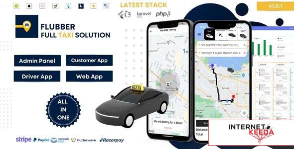 16542-Flubber v1.0.1 - Taxi Cab Full Solution with Customer and Driver Flutter App, Web and Admin La