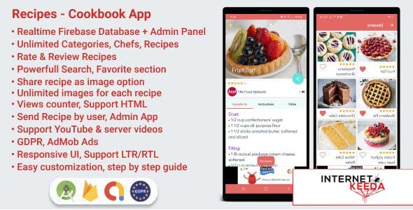 16718-Recipes v1.6 - Cookbook App for Android with Admin Panel