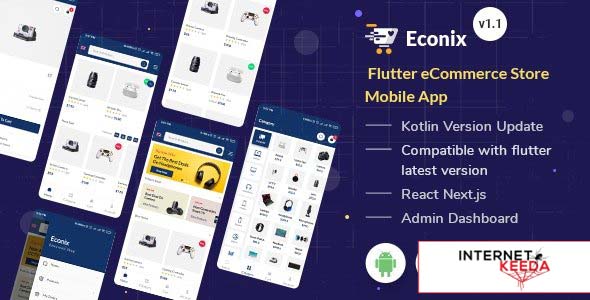 16780-Econix v1.1 - Flutter eCommerce Store Mobile App + React Node Admin Dashboard