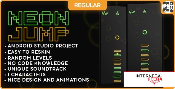 16847-Neon Jump (REGULAR) - ANDROID - BUILDBOX CLASSIC game