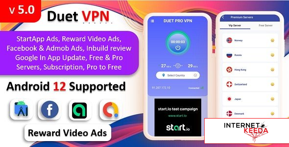 16963-Duet Pro VPN App v5.0 - Secure VPN App & Fast VPN