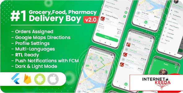 17209-Delivery Boy for Groceries, Foods, Pharmacies, Stores Flutter App v2.0.0