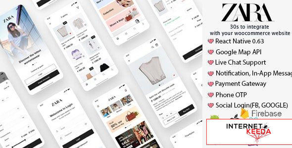 17478-Zara App v1.0 - React Native Woocommerce