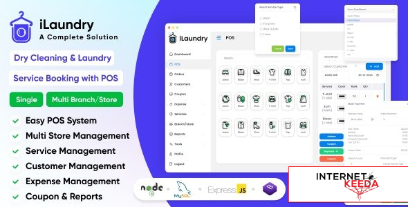 17532-iLaundry v1.0 - Dry Cleaning & Laundry Service Booking with POS | Single & Multi Branch Comple