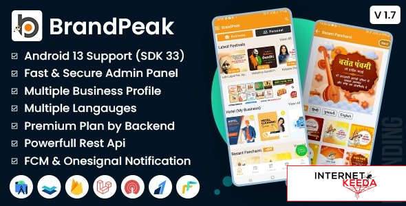 17590-BrandPeak v1.7 - Festival Poster Maker, Business Post, Political Post Maker App