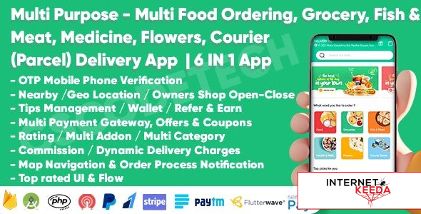 17845-Delivery King v1.2 - Multi Purpose Food, Grocery, Fish-Meat, Pharmacy, Flower, Courier Deliver