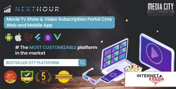 21561-Next Hour v6.0 - Movie Tv Show & Video Subscription Portal Cms Web and Mobile App - 