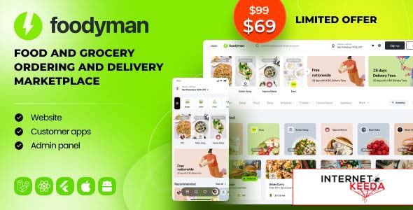 22019-Foodyman v2024-22 - Multi-Restaurant Food and Grocery