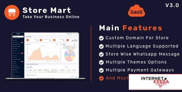 17899-StoreMart SaaS v3.0 - Online Product Selling SaaS Business Website Builder - 