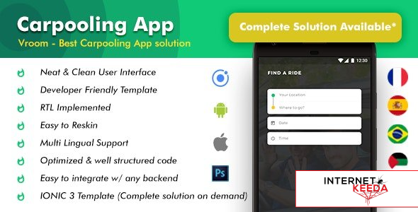 17955-Vroom v1.3 - Carpooling App Bike Pooling App