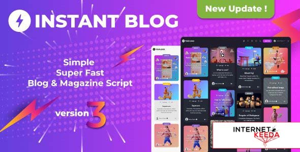 18114-Instant Blog v3.2 - Fast & Simple Blog Php Script - 