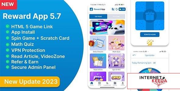 18236-Reward App v5.7 - Lucky Spin + Start App ads + Adcolony