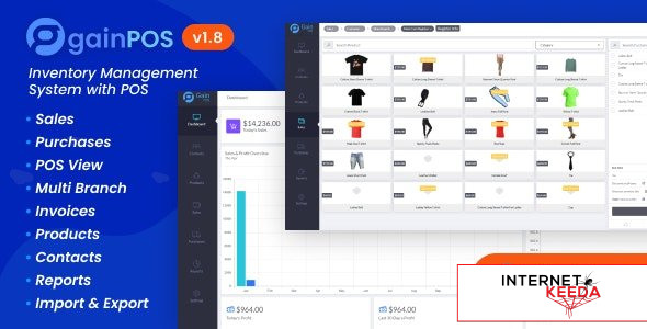 18240-Gain POS v1.8 - Inventory and Sales Management System - 