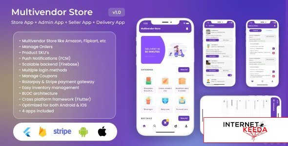 18246-Multivendor Store v1.1 - (Amazon, Flipkart, Walmart) with Seller App, Admin App and Delivery A