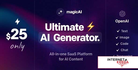 18288-MagicAI v1.3.0 - OpenAI Content, Text, Image, Chat, Code Generator as SaaS