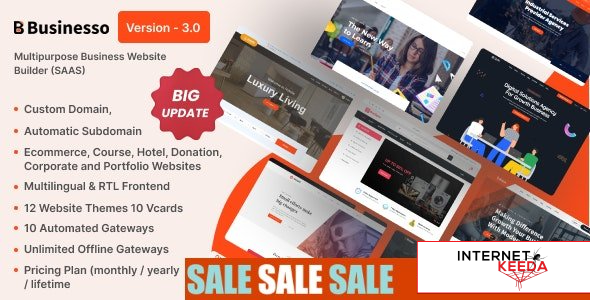 18409-Businesso v3.0 - Business Website Builder SAAS (Multitenancy) - 