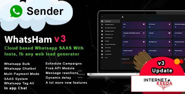 18423-WhatsHam v3.6.1 - Cloud based WhatsApp SASS System with Lead Generator