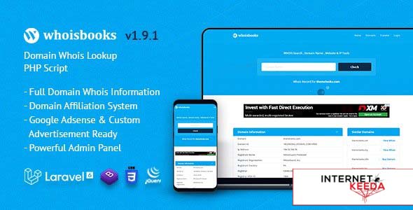 18472-WhoisBooks v1.9.1 - Domain Whois Lookup PHP Script - 