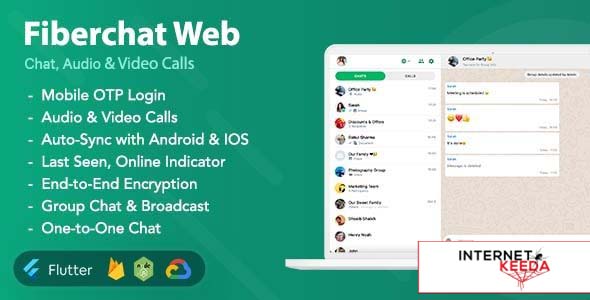 18799-Fiberchat Web v1.0.6 - Chat & Calling Web App - Flutter Web App