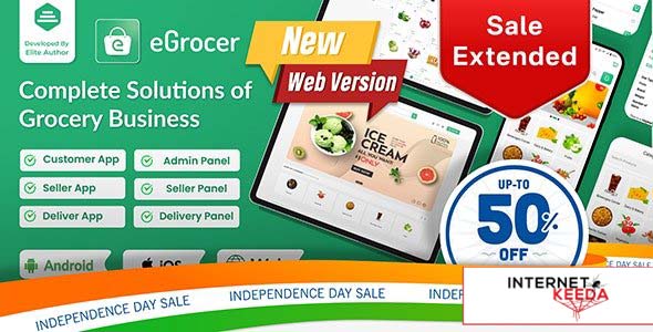 19604-eGrocer v1.9.5 - Online Multi Vendor Grocery Store, eCommerce Marketplace Flutter Full App wit