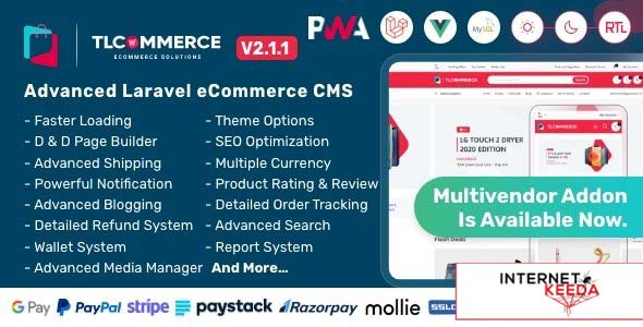 18865-TLCommerce v2.1.1 - Laravel & VueJS Powered Ecommerce CMS with PWA - 