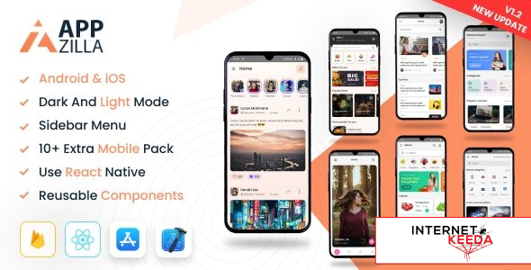18977-AppZilla v1.3 - Mobile React Native UI KIT Elements Andriod + iOS