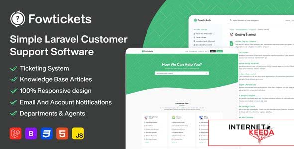 18999-Fowtickets v2.0 - Simple Customer Support Software With Ticketing System And Knowledge Base - 