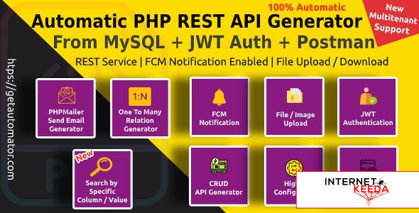 19005-Automatic PHP REST API Generator + Postman Docs from MySQL Database With JWT Token Authenticat