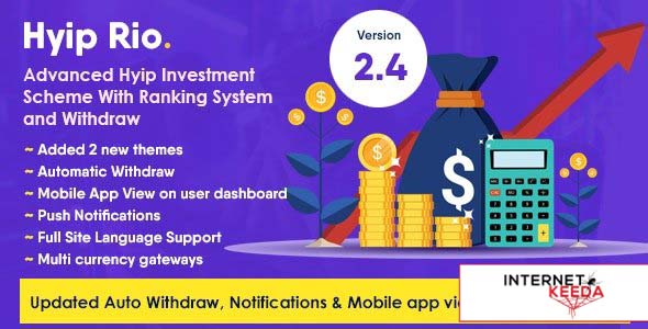 19074-Hyip Rio v2.4 - Advanced Hyip Investment Scheme With Ranking System and Automatic Withdraw