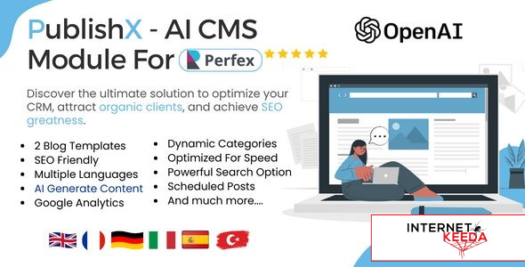 19369-PublishX v1.0 - AI Powered CMS For Perfex CRM