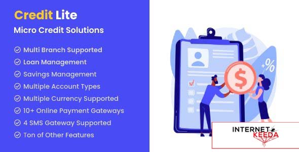 19961-Credit Lite v1.5.5 - Multi Branch Loan & Savings Management System