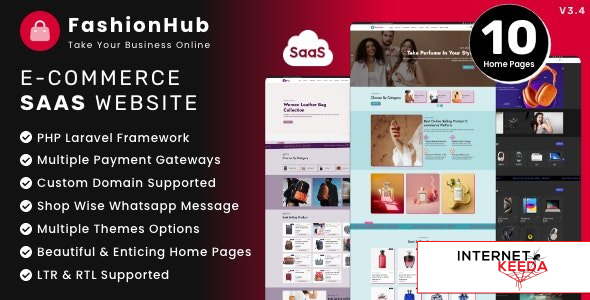 20246-FashionHub SaaS v3.4 - eCommerce Website Builder For Seamless Online Business - 