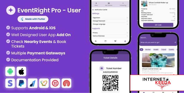 21456-User App for EventRight Pro Event Ticket Booking System v2.2.0