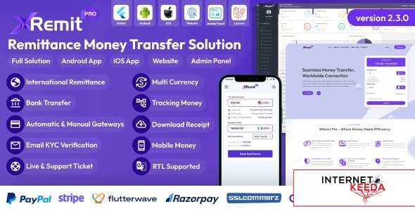 20302-XRemit Pro v2.3.0 - Remittance Money Transfer Full Solution