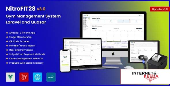 20309-NitroFIT28 v3.0 - Fitness & Gym Management System