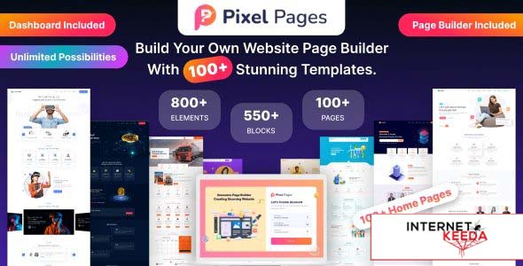 20370-PixelPages v1.0.3 - SAAS Application Website Builder for HTML Template