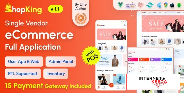 20722-ShopKing v1.1 - eCommerce App with Laravel Website & Admin Panel with POS - 