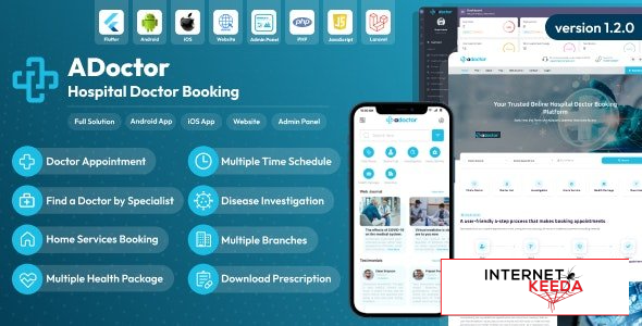 20990-ADoctor v1.3.0 - Hospital Doctor Booking Android and iOS App - 