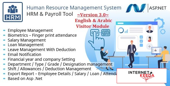 20907-HRMS v4.1 - Human Resource Management System, Manage Employee Payroll Salary ZkTeco BioMetric 