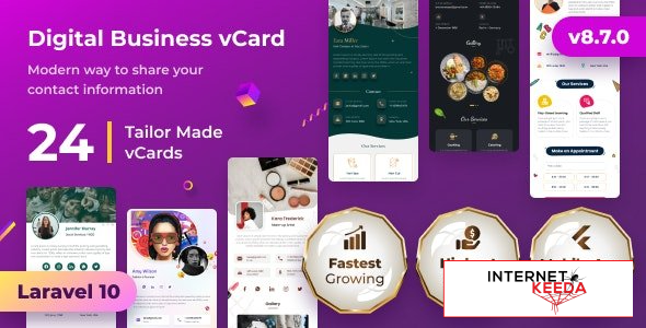 21543-VCard SaaS v8.9.0 - Digital Business Card Builder SaaS - Laravel VCard Saas - NFC Card - With 