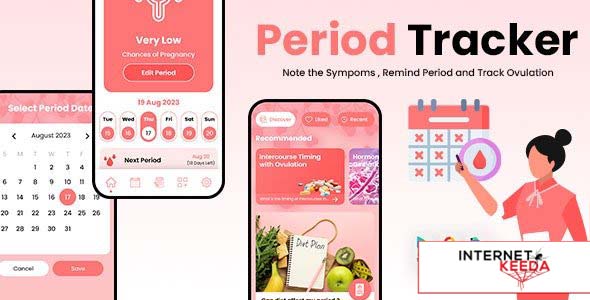 21132-Period Tracker - Clue Period - My Calendar - Ovulation Tracker - Fertilo Period - Health Track